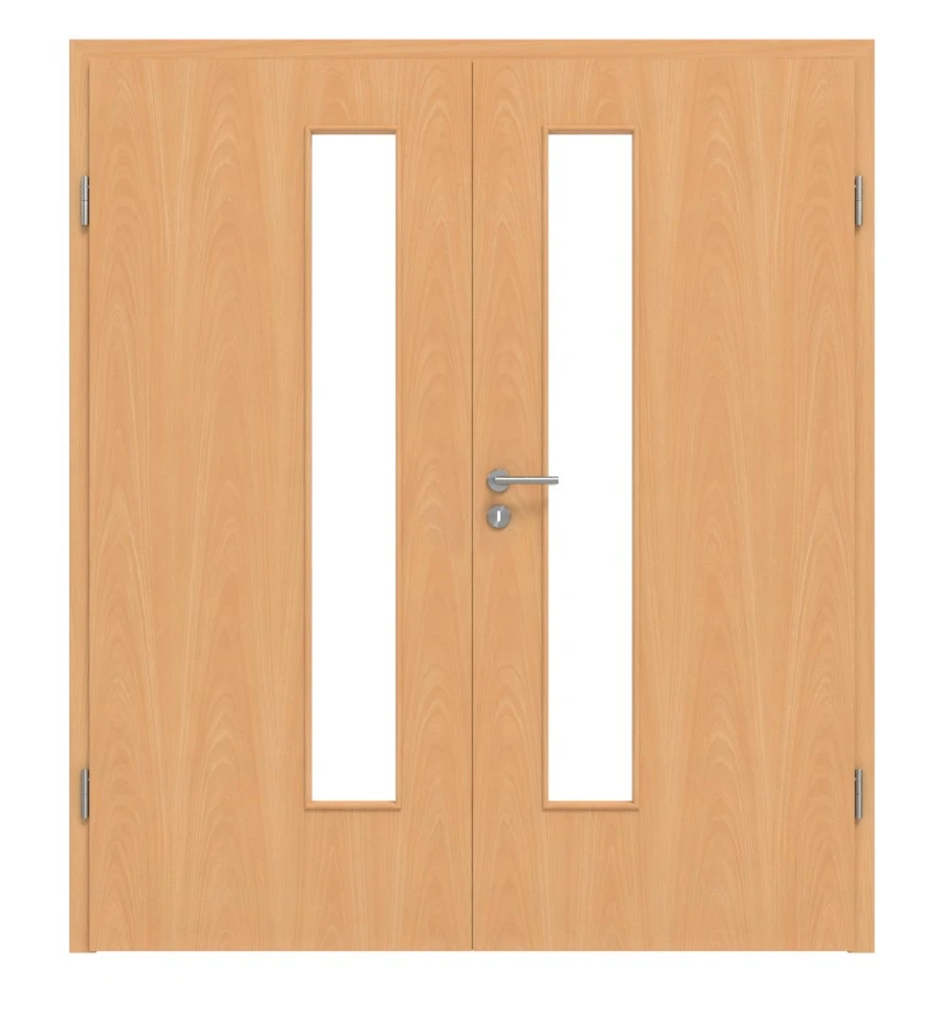 HÖRMANN Doppelflügeltür Französische Buche Duradecor ProLine Mit Lichtausschnitt LA 24 Schlossseitig Mit Zarge 1 HÖRMANN Doppelflügeltür Französische Buche Duradecor ProLine Mit Lichtausschnitt LA 24 Schlossseitig Mit Zarge