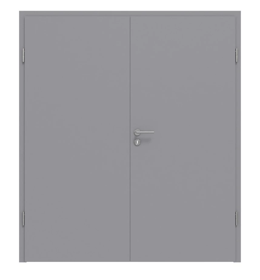 HÖRMANN Doppelflügeltür Staubgrau RAL 7037 Duradecor ProLine Mit Zarge 1 HÖRMANN Doppelflügeltür Staubgrau RAL 7037 Duradecor ProLine Mit Zarge