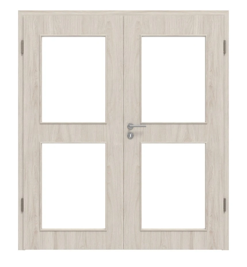 HÖRMANN Doppelflügeltür Gebürstete Salzeiche Duradecor ProLine Mit Lichtausschnitt LA 12 Mit Zarge 1 HÖRMANN Doppelflügeltür Gebürstete Salzeiche Duradecor ProLine Mit Lichtausschnitt LA 12 Mit Zarge