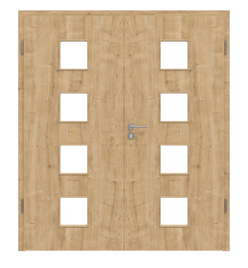 HÖRMANN Doppelflügeltür Wildeiche Duradecor ProLine Mit Lichtausschnitt LA 14 Mit Zarge 1 HÖRMANN Doppelflügeltür Wildeiche Duradecor ProLine Mit Lichtausschnitt LA 14 Mit Zarge