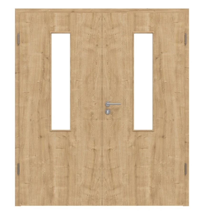 HÖRMANN Doppelflügeltür Wildeiche Duradecor ProLine Mit Lichtausschnitt LA 4 Mittig Mit Zarge 1 HÖRMANN Doppelflügeltür Wildeiche Duradecor ProLine Mit Lichtausschnitt LA 4 Mittig Mit Zarge
