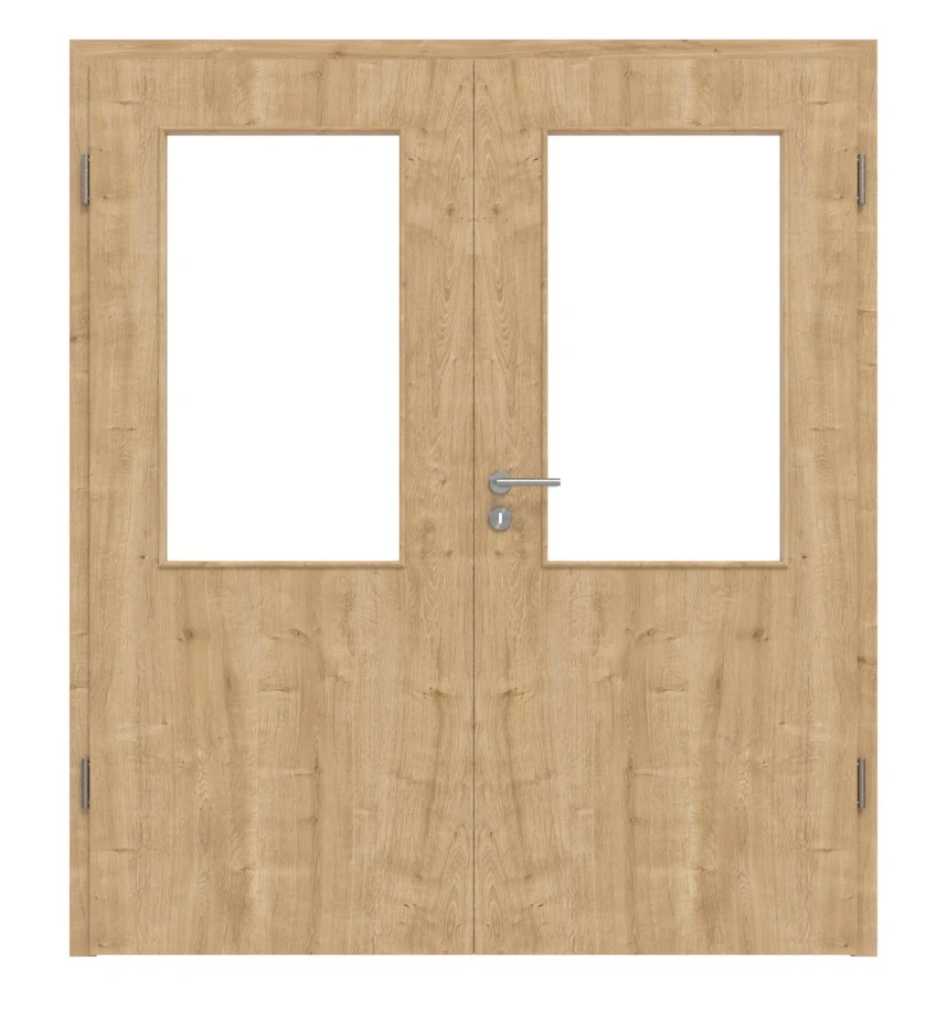 HÖRMANN Doppelflügeltür Wildeiche Duradecor ProLine Mit Lichtausschnitt LA 7 Mit Zarge 1 HÖRMANN Doppelflügeltür Wildeiche Duradecor ProLine Mit Lichtausschnitt LA 7 Mit Zarge
