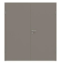 HÖRMANN Doppelflügeltür Taupe RAL 7048 Lack ProLine Mit Zarge