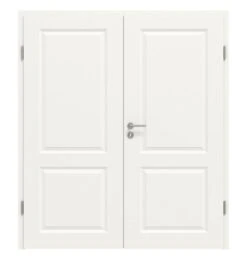 HÖRMANN Doppelflügeltür Carolina 1 Weißlack ClassicLine Mit Zarge