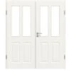 HÖRMANN Doppelflügeltür Carolina 2 Weißlack ClassicLine Mit Lichtausschnitt LA 1 Mit Zarge