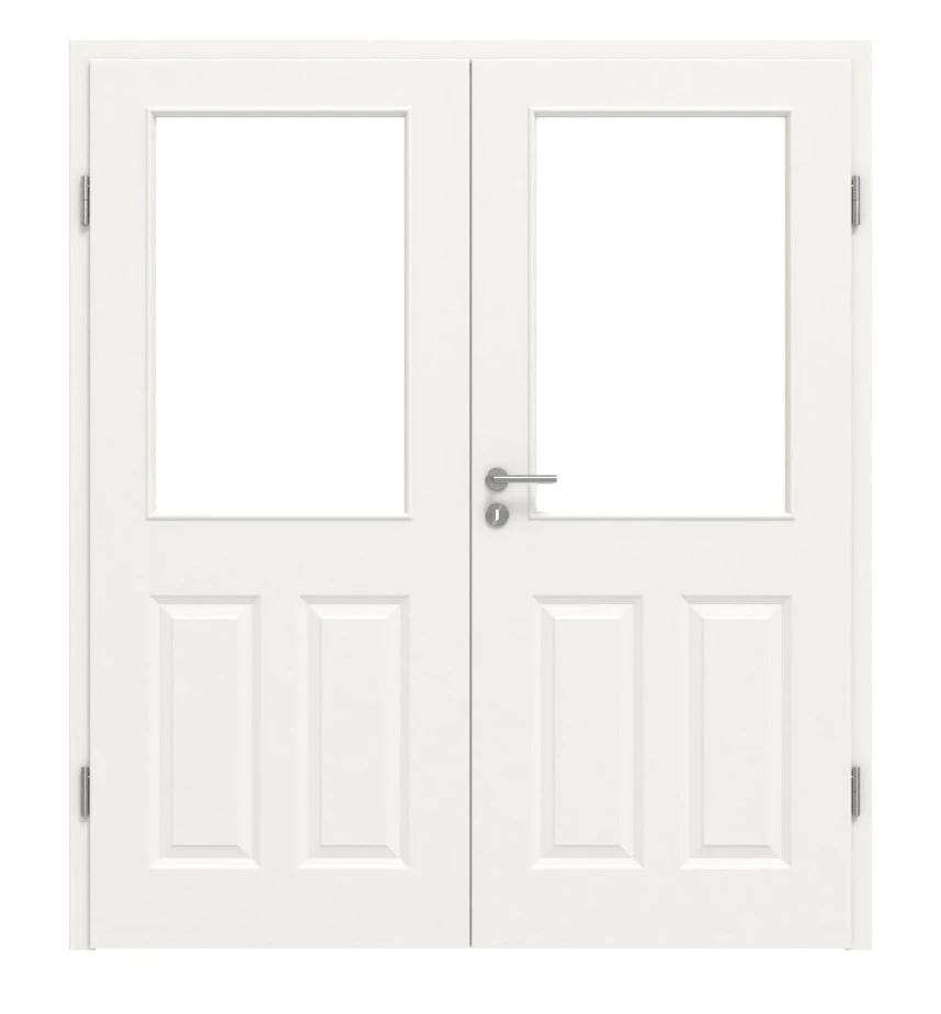 HÖRMANN Doppelflügeltür Carolina 2 Weißlack ClassicLine Mit Lichtausschnitt LA 2 Mit Zarge 1 HÖRMANN Doppelflügeltür Carolina 2 Weißlack ClassicLine Mit Lichtausschnitt LA 2 Mit Zarge