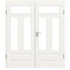 HÖRMANN Doppelflügeltür Carolina 5 Weißlack ClassicLine Mit Lichtausschnitt LA 2 Mit Zarge