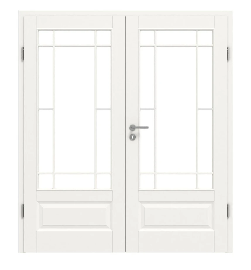 HÖRMANN Doppelflügeltür Carolina 5 Weißlack ClassicLine Mit Lichtausschnitt LA Lugano Mit Zarge 1 HÖRMANN Doppelflügeltür Carolina 5 Weißlack ClassicLine Mit Lichtausschnitt LA Lugano Mit Zarge
