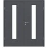 HÖRMANN Doppelflügeltür Schiefer Anthrazit Proline Concepto Mit Lichtausschnitt LA 24 Mit Zarge