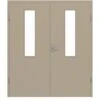 HÖRMANN Doppelflügeltür Ultramatt Taupe Proline Concepto Mit Lichtausschnitt LA 4 Mit Zarge