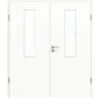 HÖRMANN Doppelflügeltür Ultramatt Weiß Proline Concepto Mit Lichtausschnitt LA 4 Mit Zarge