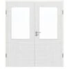 HÖRMANN Doppelflügeltür Leinen Weiß Proline Concepto Mit Lichtausschnitt LA 7 Mit Zarge