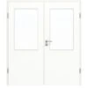 HÖRMANN Doppelflügeltür Ultramatt Weiß Proline Concepto Mit Lichtausschnitt LA 7 Mit Zarge