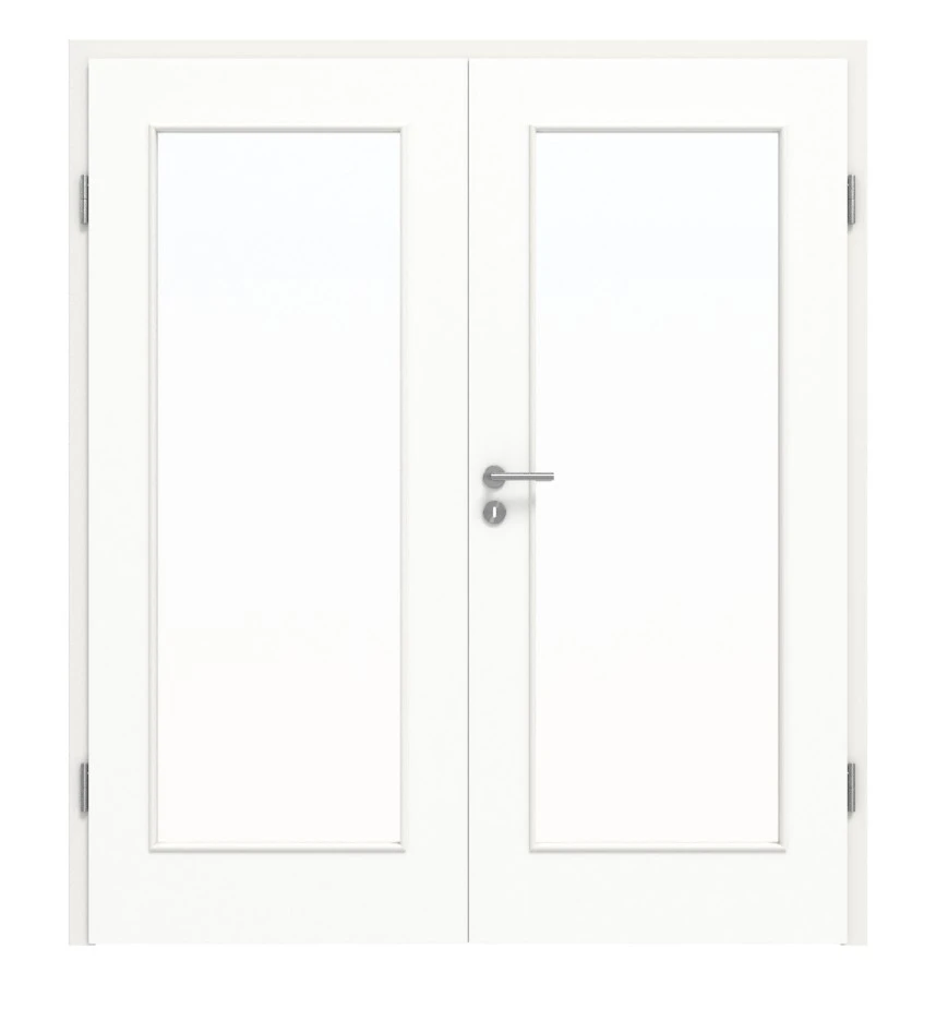 HÖRMANN Doppelflügeltür Ultramatt Weiß Proline Concepto Mit Lichtausschnitt LA 8 Mit Zarge 1 HÖRMANN Doppelflügeltür Ultramatt Weiß Proline Concepto Mit Lichtausschnitt LA 8 Mit Zarge