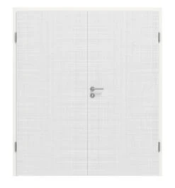 HÖRMANN Doppelflügeltür Leinen Weiß Proline Concepto Mit Zarge