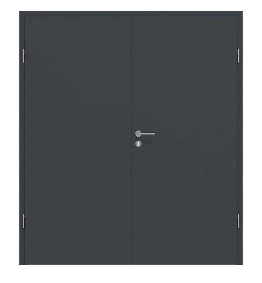 HÖRMANN Doppelflügeltür Ultramatt Anthrazit Proline Concepto Mit Zarge 1 HÖRMANN Doppelflügeltür Ultramatt Anthrazit Proline Concepto Mit Zarge