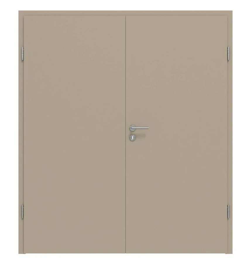 HÖRMANN Doppelflügeltür Ultramatt Taupe Proline Concepto Mit Zarge 1 HÖRMANN Doppelflügeltür Ultramatt Taupe Proline Concepto Mit Zarge