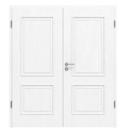 HÖRMANN Doppelflügeltür Georgia 2 Esche Weiß Duradecor ClassicLine Mit Zarge