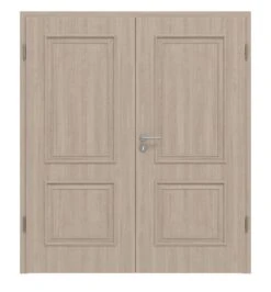 HÖRMANN Doppelflügeltür Georgia 2 Graueiche Duradecor ClassicLine Mit Zarge