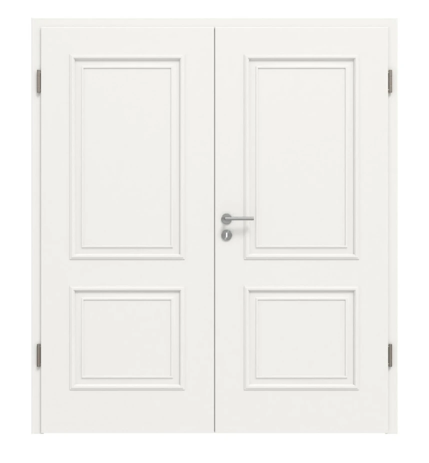 HÖRMANN Doppelflügeltür Georgia 2 Verkehrsweiß RAL 9016 Duradecor ClassicLine Mit Zarge 1 HÖRMANN Doppelflügeltür Georgia 2 Verkehrsweiß RAL 9016 Duradecor ClassicLine Mit Zarge