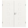 HÖRMANN Doppelflügeltür Groove 19 Weißlack DesignLine Mit Zarge