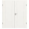 HÖRMANN Doppelflügeltür Groove 20 Weißlack DesignLine Mit Zarge