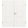 HÖRMANN Doppelflügeltür Groove 22 Weißlack DesignLine Mit Zarge