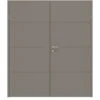 HÖRMANN Doppelflügeltür Groove 34 Taupe RAL 7048 Lack DesignLine Mit Zarge