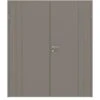 HÖRMANN Doppelflügeltür Groove 39 Taupe RAL 7048 Lack DesignLine Mit Zarge