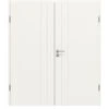 HÖRMANN Doppelflügeltür Groove 44 Weißlack DesignLine Mit Zarge