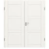 HÖRMANN Doppelflügeltür Groove 89 Weißlack DesignLine Mit Zarge