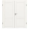 HÖRMANN Doppelflügeltür Groove 92 Weißlack DesignLine Mit Zarge