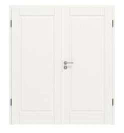 HÖRMANN Doppelflügeltür Kontura 1 Weißlack ClassicLine Mit Zarge