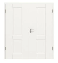 HÖRMANN Doppelflügeltür Kontura 12 Weißlack ClassicLine Mit Zarge