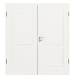 HÖRMANN Doppelflügeltür Montana 2 Weißlack ClassicLine Mit Zarge