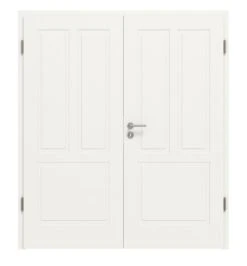 HÖRMANN Doppelflügeltür Montana 3 Weißlack ClassicLine Mit Zarge