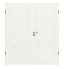 HÖRMANN Doppelflügeltür Montana 5 Weißlack ClassicLine Mit Zarge