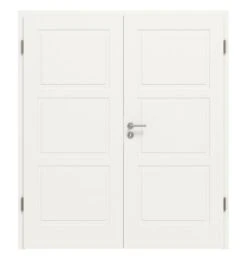 HÖRMANN Doppelflügeltür Montana 7 Weißlack ClassicLine Mit Zarge