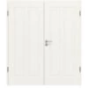 HÖRMANN Doppelflügeltür Montana 8 Weißlack ClassicLine Mit Zarge