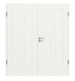 HÖRMANN Doppelflügeltür Montana 8 Weißlack ClassicLine Mit Zarge