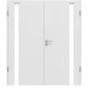 HÖRMANN Doppelflügeltür Pure 1 Bütte Weiß Duradecor DesignLine Mit Lichtausschnitt Bandseite Mit Zarge