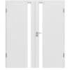 HÖRMANN Doppelflügeltür Pure 1 Bütte Weiß Duradecor DesignLine Mit Lichtausschnitt Schlossseite Mit Zarge