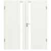HÖRMANN Doppelflügeltür Pure 1 Weißlack DesignLine Mit Lichtausschnitt Schlossseite Mit Zarge