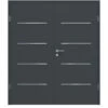 HÖRMANN Doppelflügeltür Ultramatt Anthrazit DesignLine Concepto Steel-Plain 14 Mit Zarge