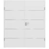 HÖRMANN Doppelflügeltür Bütte Weiß Duradecor DesignLine Steel-Plain Mit Zarge