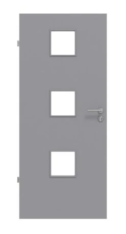 HÖRMANN Innentür Staubgrau RAL 7037 Duradecor ProLine Mit Lichtausschnitt LA 10