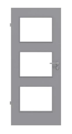 HÖRMANN Innentür Staubgrau RAL 7037 Duradecor ProLine Mit Lichtausschnitt LA 11