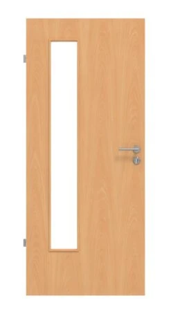 HÖRMANN Innentür Französische Buche Duradecor ProLine Mit Lichtausschnitt LA 24 Bandseitig