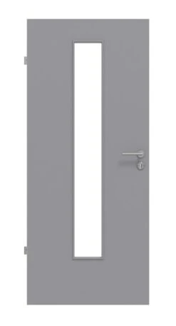 HÖRMANN Innentür Staubgrau RAL 7037 Duradecor ProLine Mit Lichtausschnitt LA 24