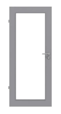 HÖRMANN Innentür Staubgrau RAL 7037 Duradecor ProLine Mit Lichtausschnitt LA 27